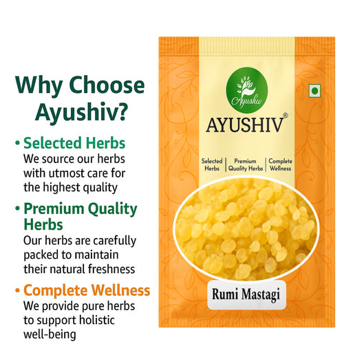 Ayushiv Rumi Mastagi - Mastangi - Pistacia Lenticus - Mastic - Rumi Mastangi